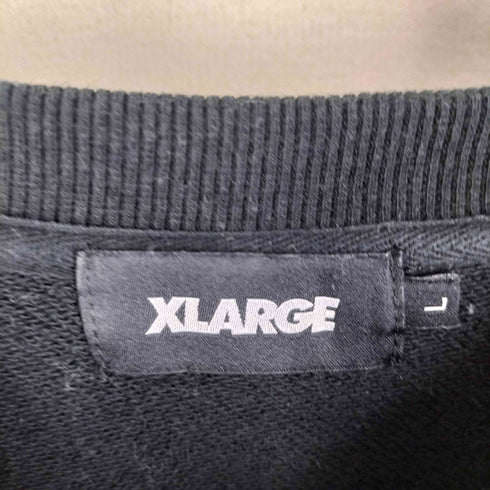 エクストララージ XLARGE FIRE LOGO CREWNECK SWEAT ファイヤー ロゴ クルースウェット トレーナー 袖プリント メンズ JPN:L