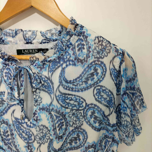 ローレンラルフローレン LAUREN RALPH LAUREN 総柄ノースリーブブラウス レディース M