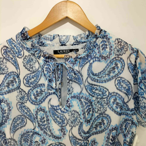 ローレンラルフローレン LAUREN RALPH LAUREN 総柄ノースリーブブラウス レディース M