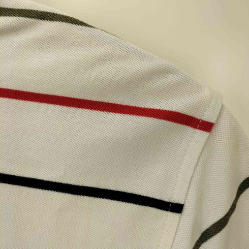 トミーヒルフィガー TOMMY HILFIGER マルチカラ―ボーダー柄ポロシャツ メンズ M