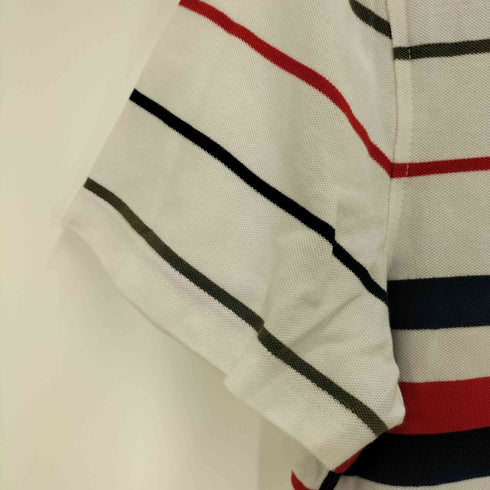 トミーヒルフィガー TOMMY HILFIGER マルチカラ―ボーダー柄ポロシャツ メンズ M