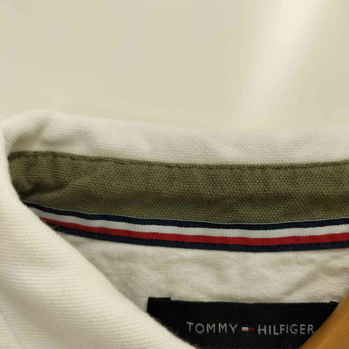 トミーヒルフィガー TOMMY HILFIGER マルチカラ―ボーダー柄ポロシャツ メンズ M