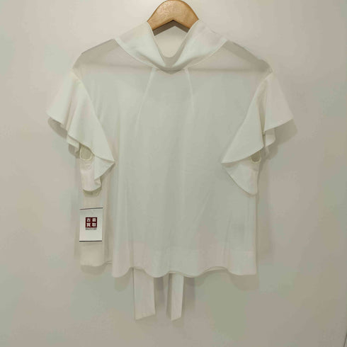 タラジャーモン TARA JARMON フリル袖ボウタイブラウス レディース M