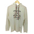 リプレイ REPLAY W GARMENT DYED ORGANIC COTTON FLEECE SWEATER 花柄フード紐デザインプルオーバーパーカー レディース S