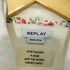 リプレイ REPLAY W GARMENT DYED ORGANIC COTTON FLEECE SWEATER 花柄フード紐デザインプルオーバーパーカー レディース S