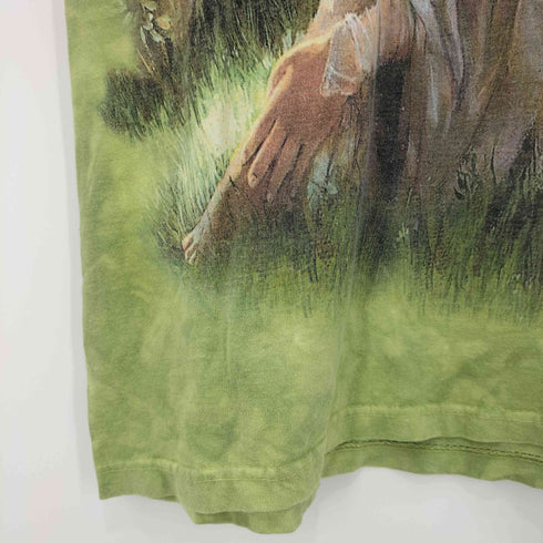 ザマウンテン the mountain ©2002 タイダイ 前面プリント クルーネックTシャツ メンズ import:M