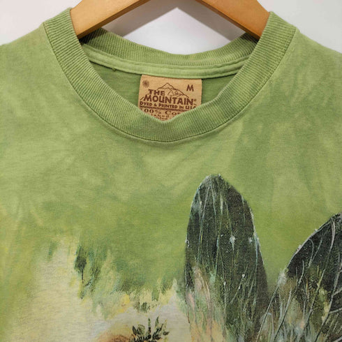 ザマウンテン the mountain ©2002 タイダイ 前面プリント クルーネックTシャツ メンズ import:M