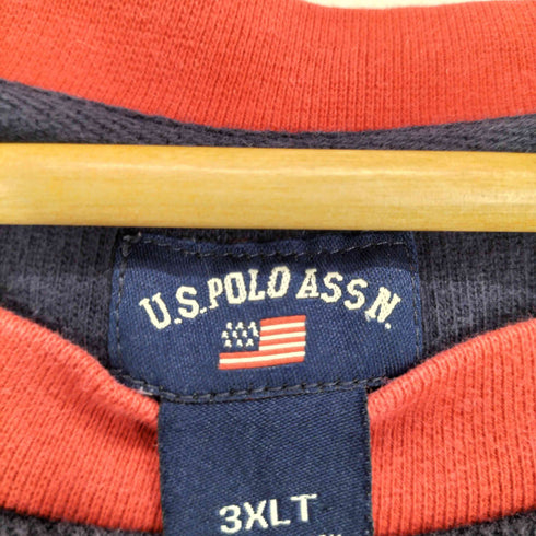 ユーエスポロアッスン U.S.POLO ASSN フロント刺繍リンガースウェット メンズ 3XL