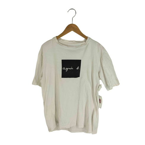 アニエスベー agnes b. ボックスロゴプリント Tシャツ メンズ import:XL