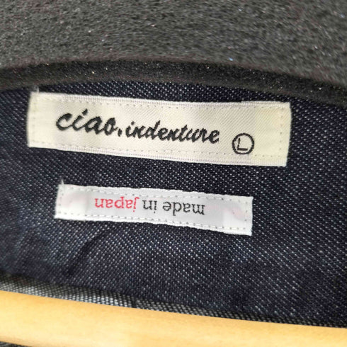 ciao indenture デニムカーディガン 濃紺 メンズ