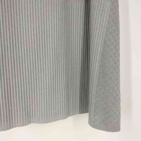 プリーツプリーズイッセイミヤケ PLEATS PLEASE ISSEY MIYAKE メッシュ スイッチング オーバーサイズニットTシャツ レディース JPN:3