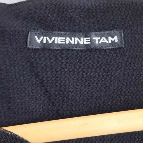 ヴィヴィアンタム VIVIENNE TAM フリルスリーブ シアーワンピース レディース JPN:0