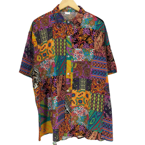 総柄シャツ メンズ 3XL