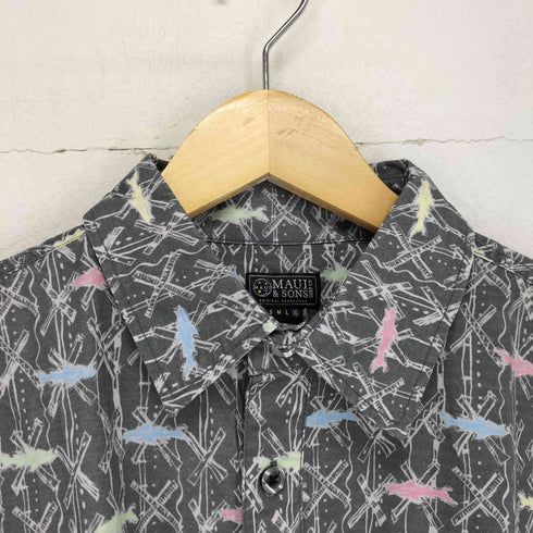 フィッシュデザインシャツ メンズ JPN:XL