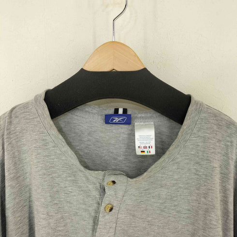 リーボック Reebok ヘンリーネック 霜降り S/S TEE メンズ 3X