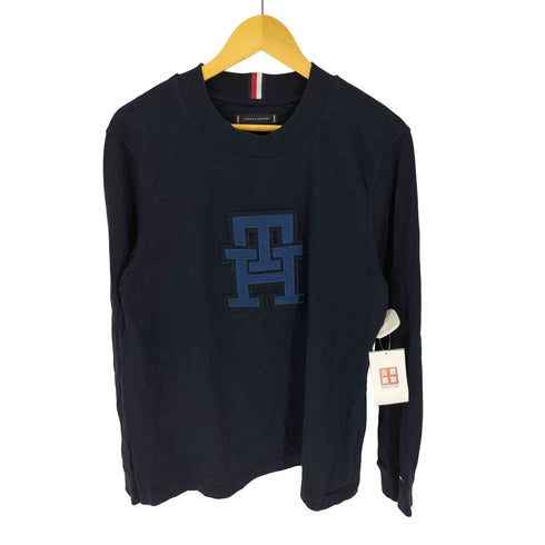 トミーヒルフィガー TOMMY HILFIGER 23AW REGULAR FIT MONOGRAM APPLIQUE L/S TEE モノグラム アップリケ ロングスリーブ Tシャツ メンズ import:M