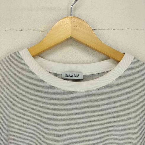 brokenbase フロント刺繍ボーダーL/S TEE メンズ JPN:M