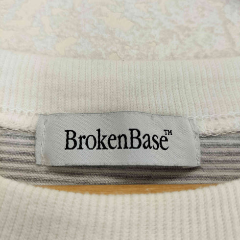 brokenbase フロント刺繍ボーダーL/S TEE メンズ JPN:M