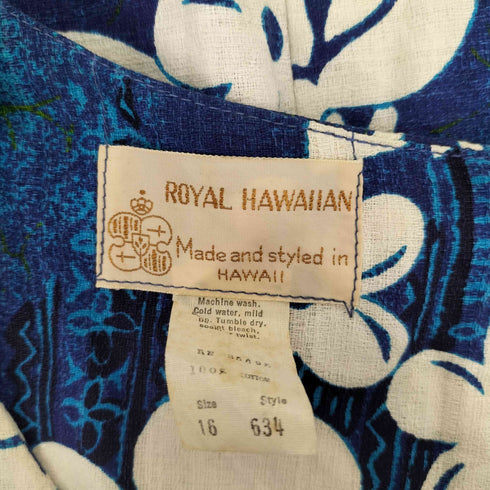 ROYAL HAWAIIAN ハワイ製 ハイビスカス柄 ハワイアン ワンピース レディース 16