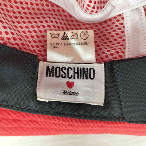 モスキーノ MOSCHINO 裏地メッシュコットンバケットハット レディース
