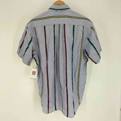 トミーヒルフィガー TOMMY HILFIGER ストライプ ボタンダウン S/S シャツ メンズ import:M