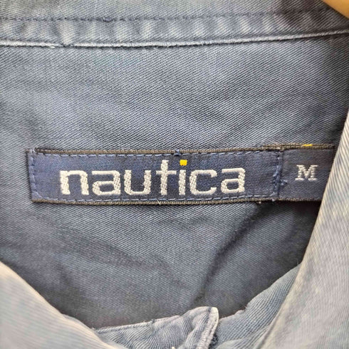 ノーティカ NAUTICA 90S ワンポイント 刺繍 ボタンダウン L/S シャツ メンズ import:M