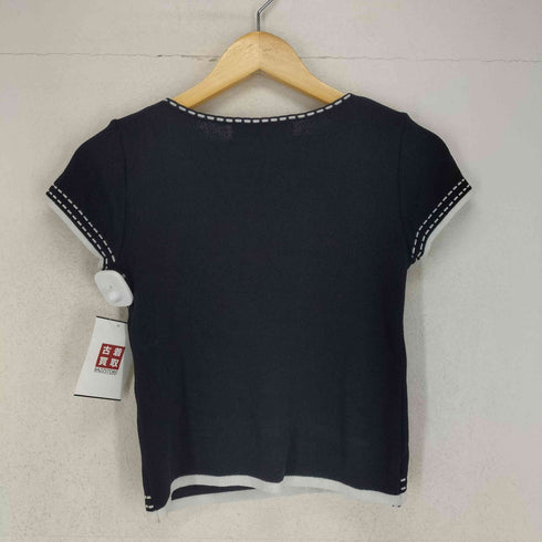 LORANZO MADE IN ITALY レーヨンステッチデザインS/S ニット レディース