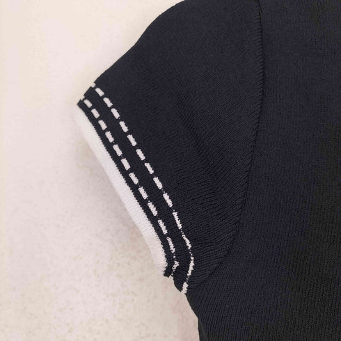 LORANZO MADE IN ITALY レーヨンステッチデザインS/S ニット レディース