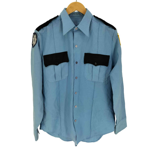 POLICE DEPT 星条旗 ワッペン エポレット S/S シャツ メンズ