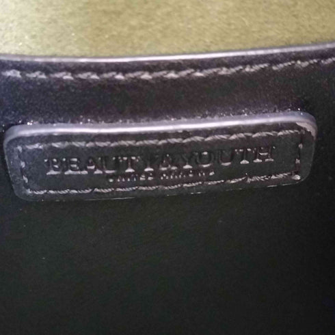 ビューティーアンドユースユナイテッドアローズ BEAUTY & YOUTH UNITED ARROWS フェイクレザー ワイドベルト ビッグ ショルダーバッグ メンズ