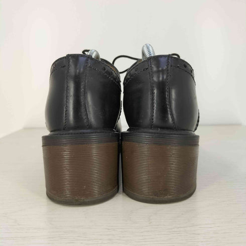 ドクターマーチン Dr.Martens イングランド製 ウィングチップ レザーヒールブーツ レディース