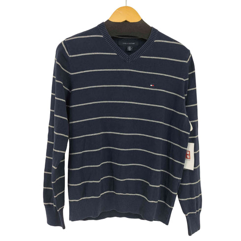 トミーヒルフィガー TOMMY HILFIGER Vネック ボーダーニット メンズ JPN:XS