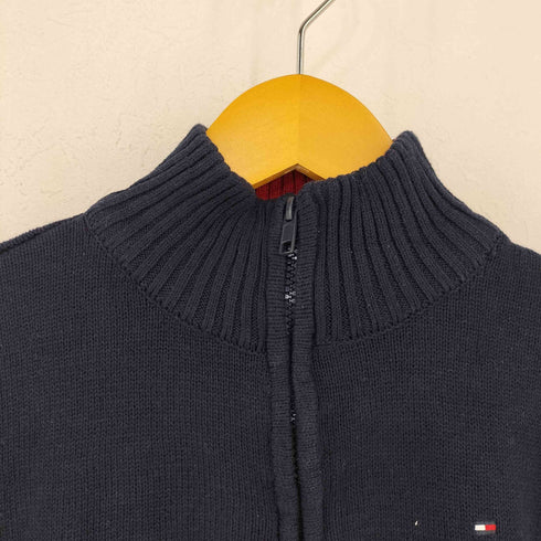 トミーヒルフィガー TOMMY HILFIGER ハーフジップ コットンニット レディース L/G(16/18)