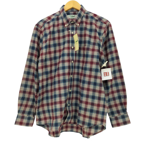 クロコダイル crocodile チェック ボタンダウンシャツ メンズ import:L