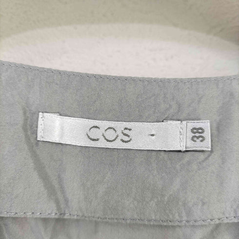 コス COS スクエアオープン シルクブラウス レディース 38
