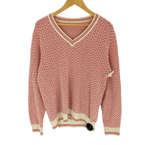 ミッソーニ MISSONI イタリア製 ヘリンボーン Vネックニット メンズ 46