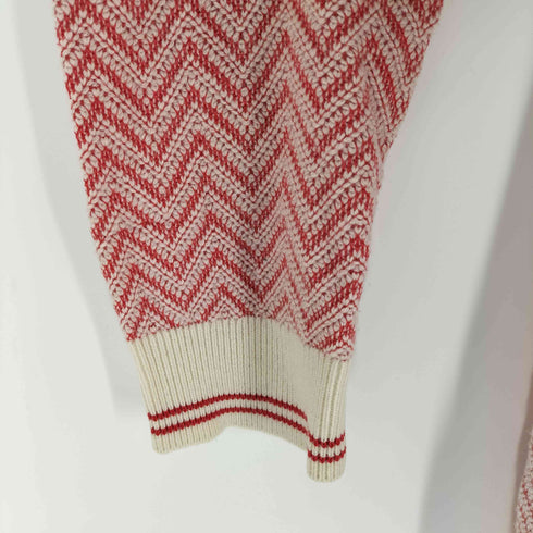 ミッソーニ MISSONI イタリア製 ヘリンボーン Vネックニット メンズ 46