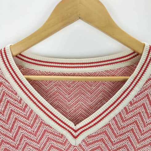 ミッソーニ MISSONI イタリア製 ヘリンボーン Vネックニット メンズ 46