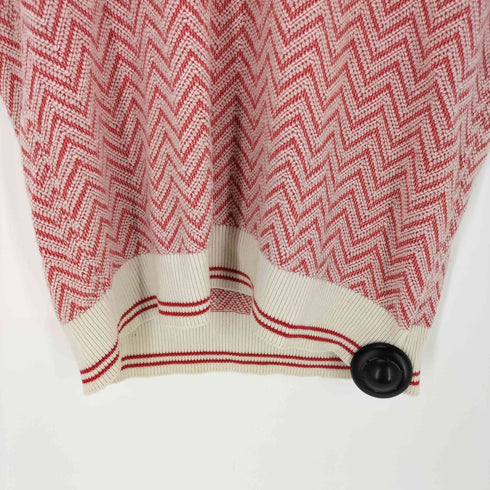 ミッソーニ MISSONI イタリア製 ヘリンボーン Vネックニット メンズ 46