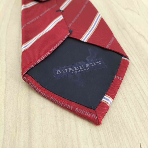 バーバリーロンドン BURBERRY LONDON ロゴストライプネクタイ メンズ