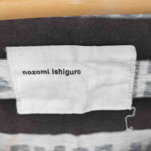 ノゾミイシグロ NOZOMI ISHIGURO ペーパープリント ノースリーブ ミニワンピース Y2K レディース ONE SIZE