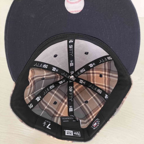 ニューエラ NEW ERA ベースボール刺繍 チェック6パネルキャップ レディース 7 1/8