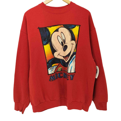 90S キャラクタープリント クルーネックスウェット メンズ
