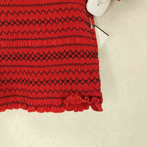 マウジー moussy 24SS EMBROIDERY CUT トップス レディース FREE