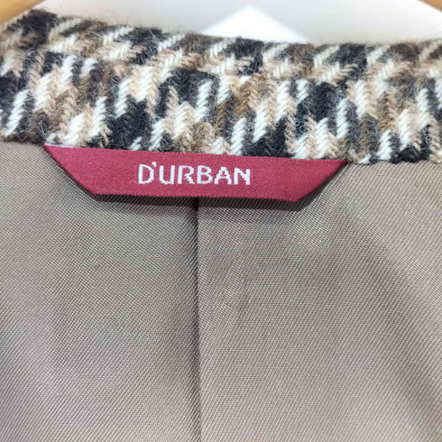 ダーバン DURBAN ハウンドトゥース 2B ウールジャケット メンズ