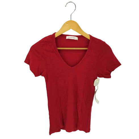 イザベルマランエトワール ISABEL MARANT ETOILE モロッコ製 リネン S/S Vネックカットソー レディース import:S