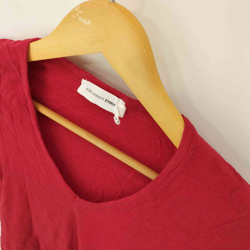 イザベルマランエトワール ISABEL MARANT ETOILE モロッコ製 リネン S/S Vネックカットソー レディース import:S