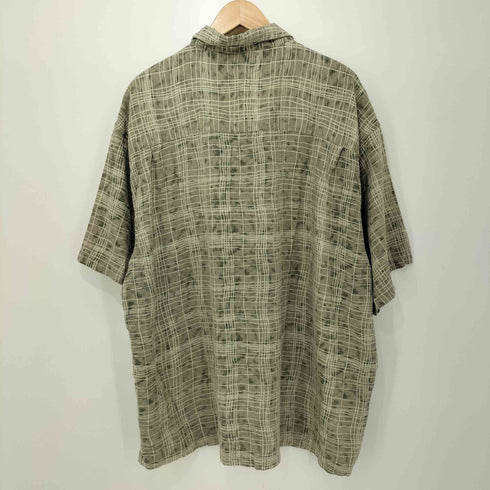ジョージズ GEORGE 80-90s シルク混 総柄 ショートスリーブシャツ メンズ 2XL