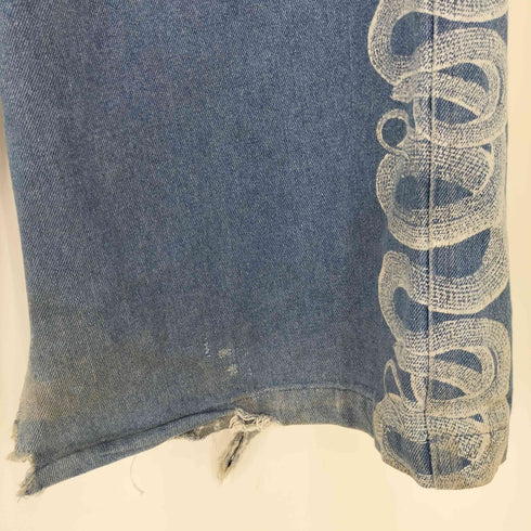 ヒステリックグラマー HYSTERIC GLAMOUR SNAKE BAGGY DENIM PANTS スネーク バギー デニムパンツ メンズ JPN:L