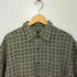 80-90s シルク混 リネン混 総柄 ショートスリーブシャツ メンズ import:XL